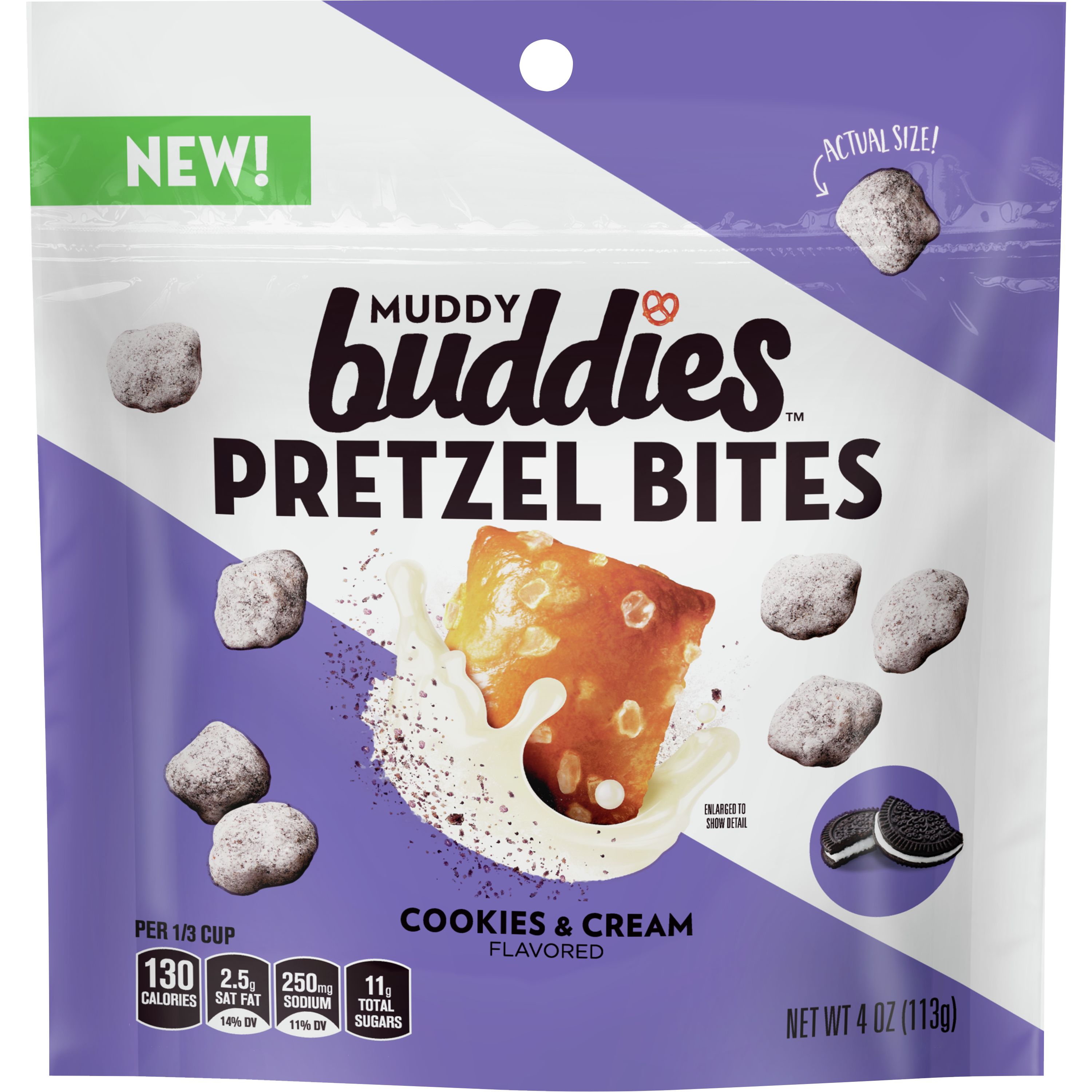 Muddy Buddies ™ Cookies and Cream Coated Pretzel (8ct) 4 oz General