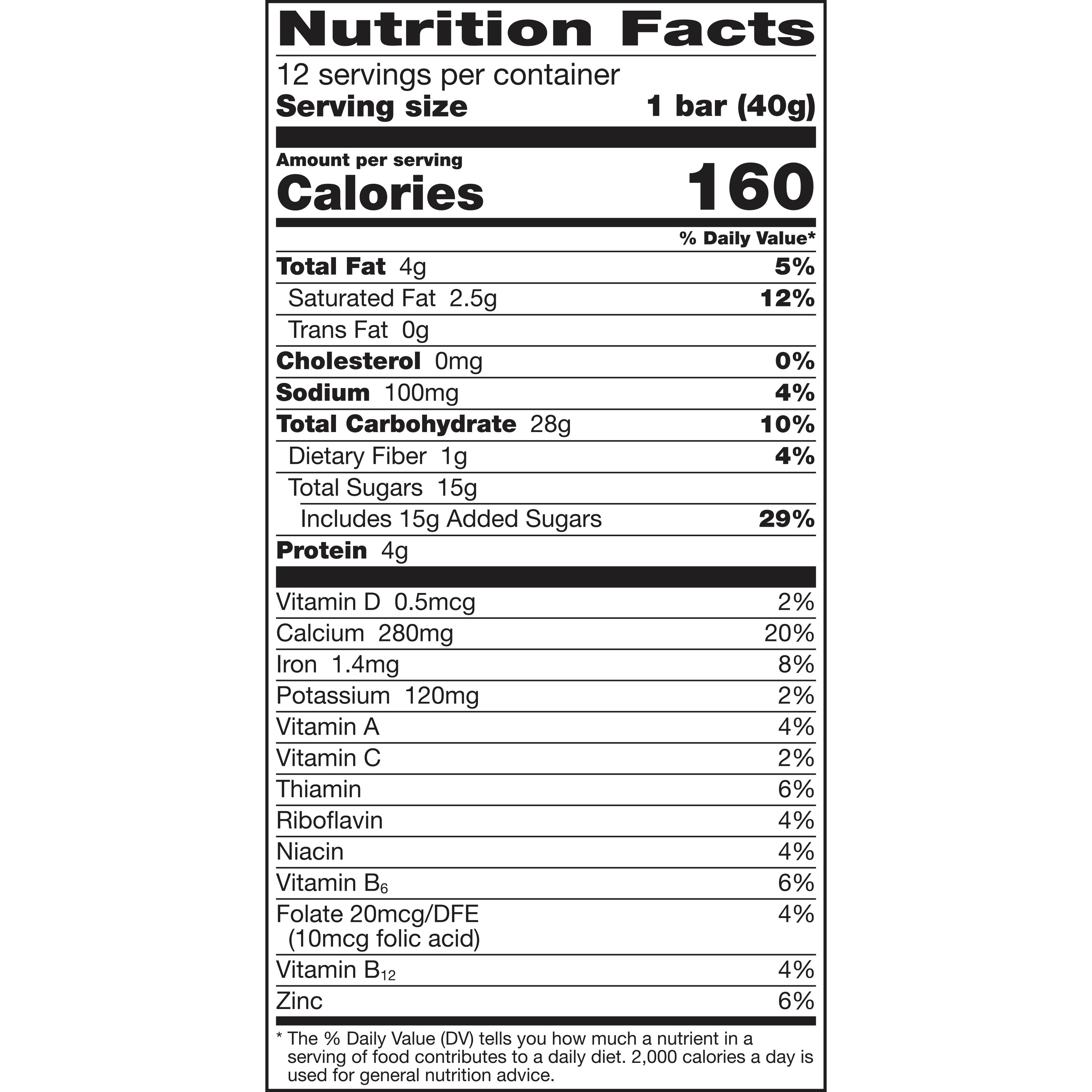 Honey Nut Cheerios™ Milk 'n Cereal Bars (12 ct) 1.42 oz General Mills