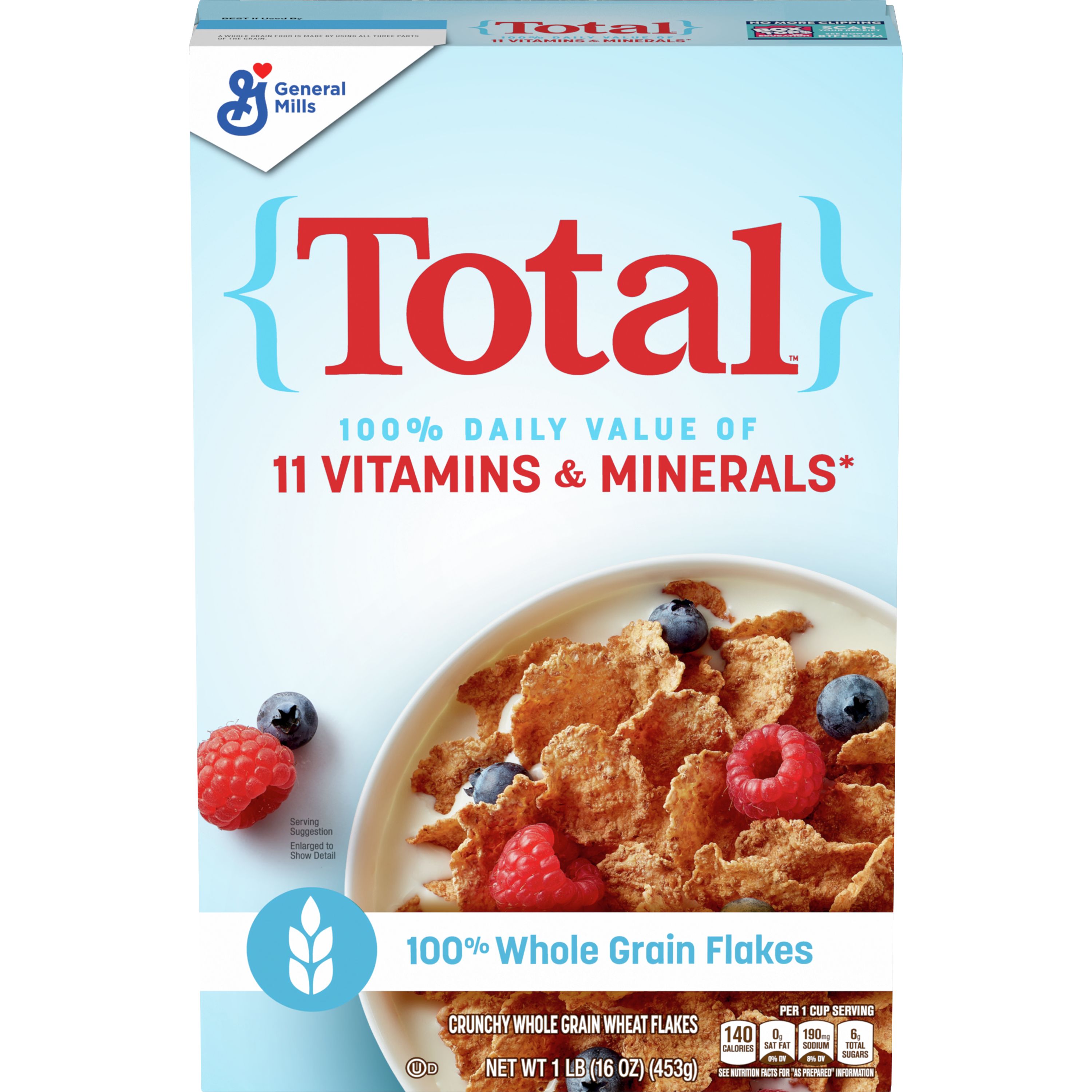 Total Whole Grain Cereal Box 7 Ct 16 Oz General Mills Foodservice