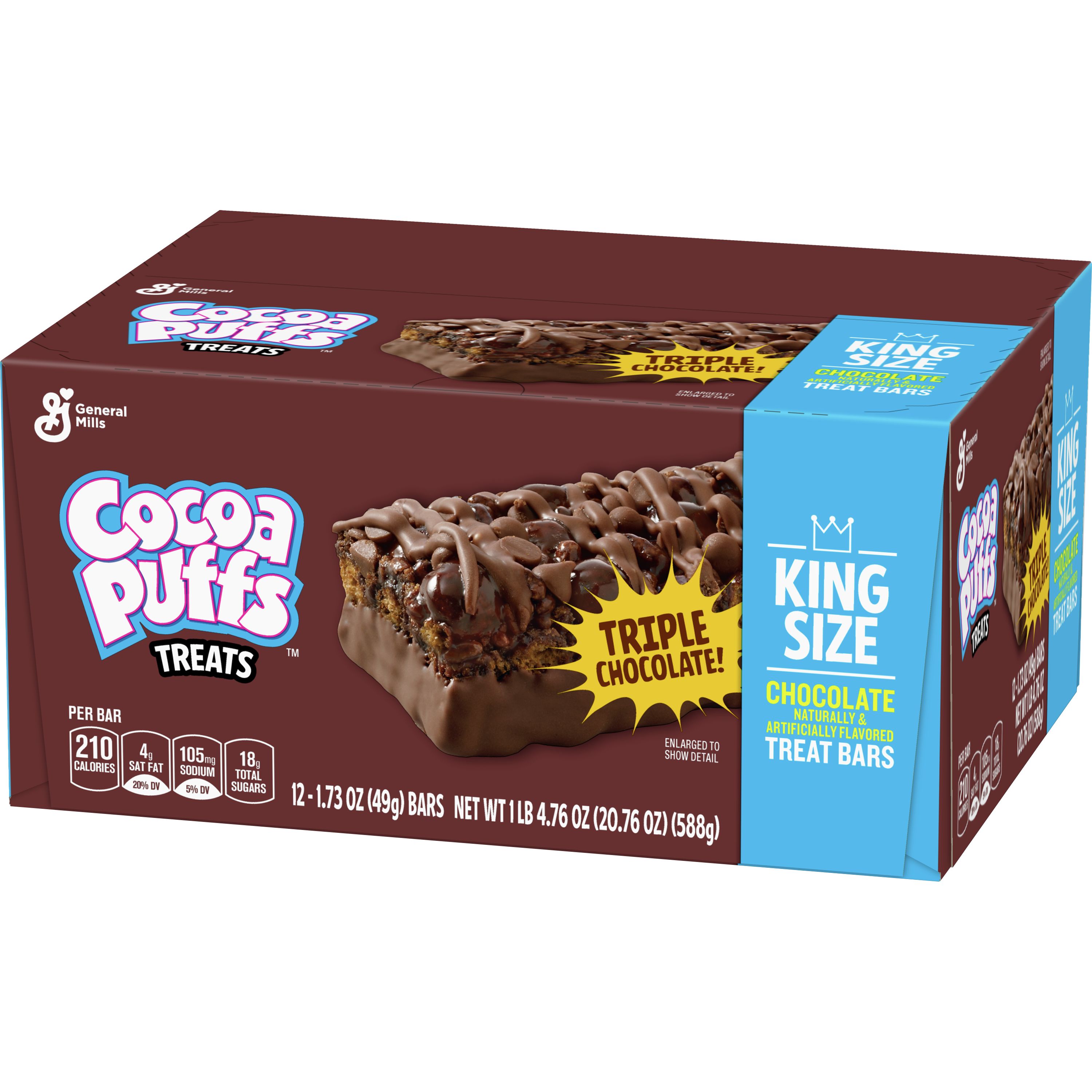 Cocoa Puffs™ Treats Bars King Size (12 ct) 1.73 oz General Mills