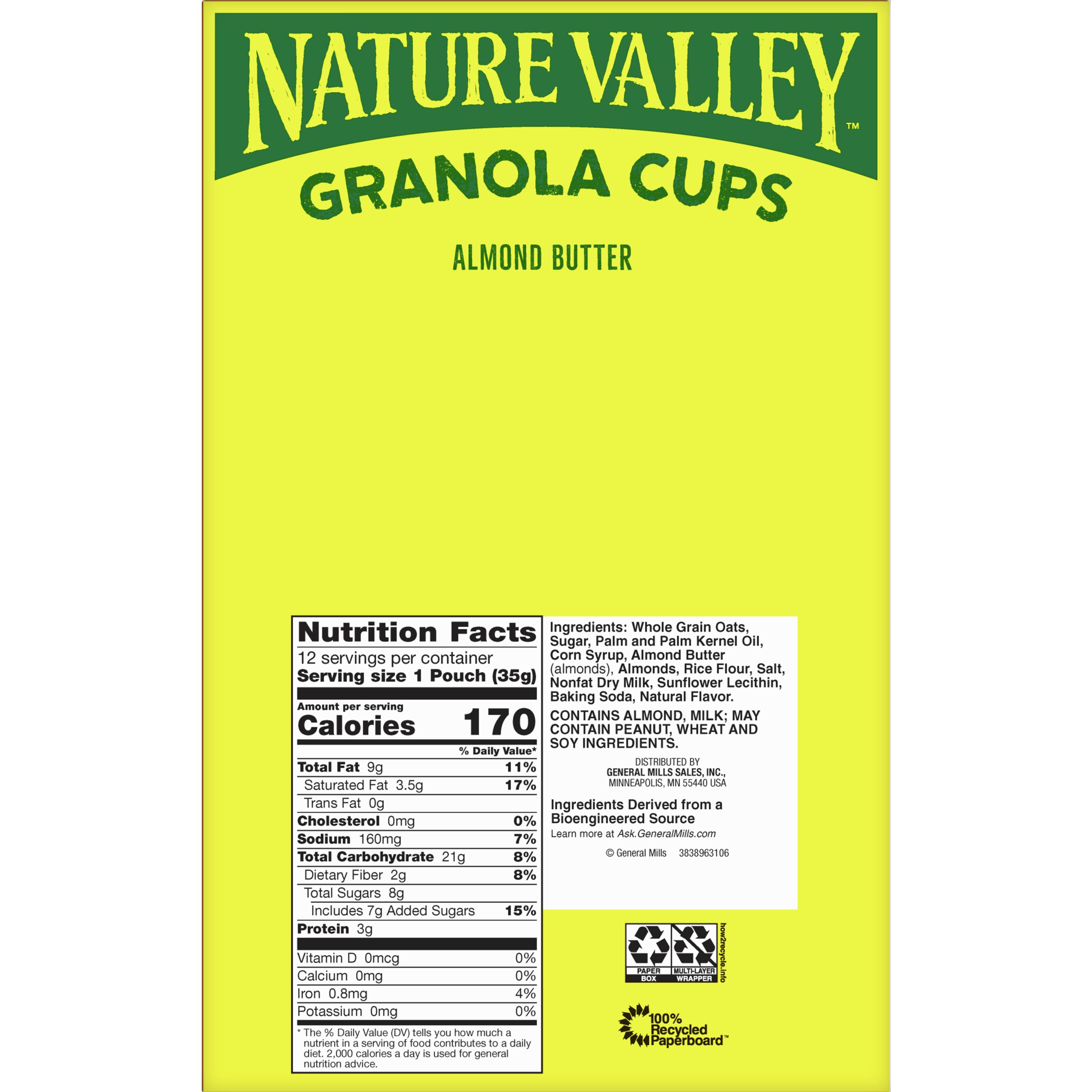 Nature Valley™ Granola Cups Snack Almond Butter (12 ct) 1.24 oz
