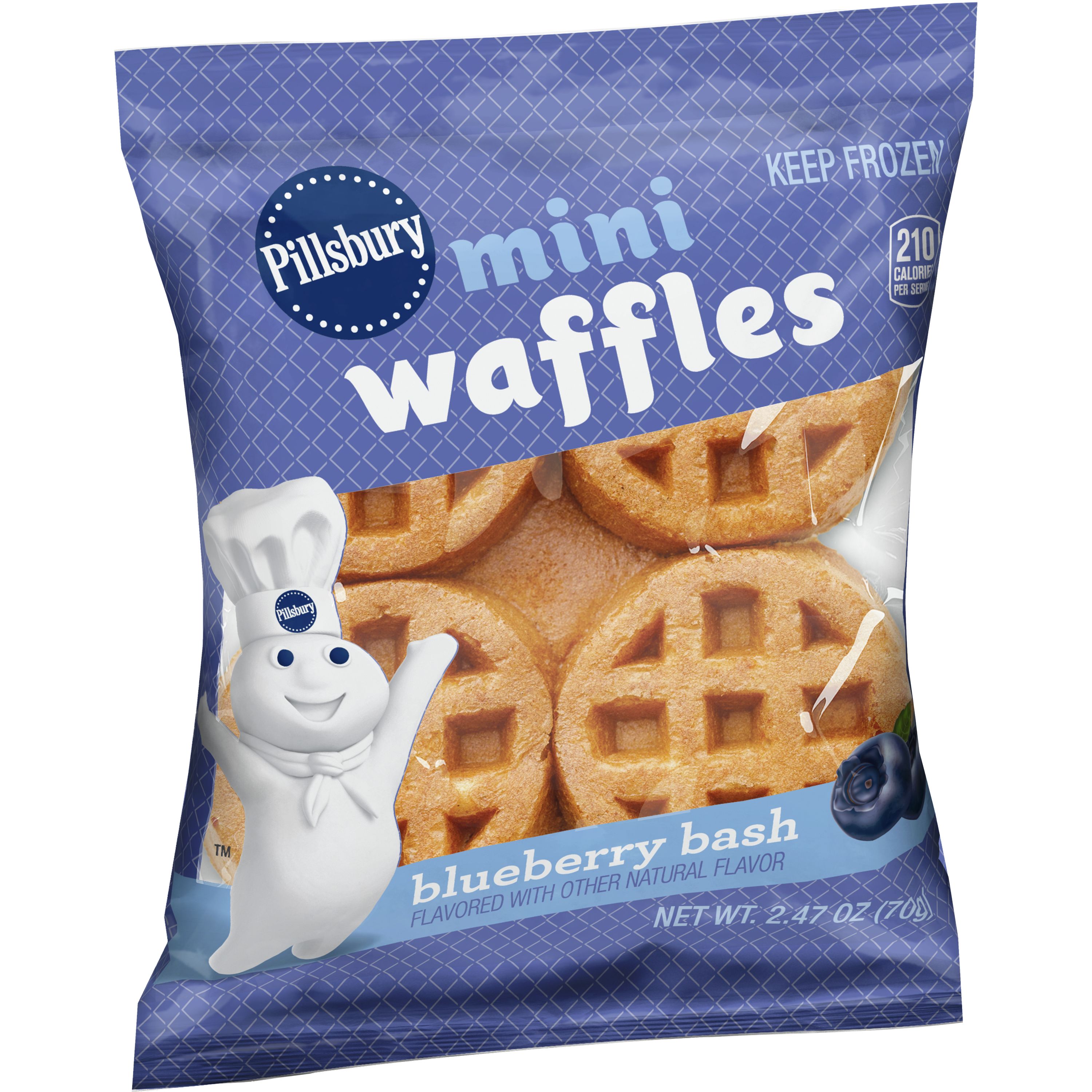 Pillsbury™ Frozen Mini Waffles Blueberry Bash™ 2.47 oz General Mills