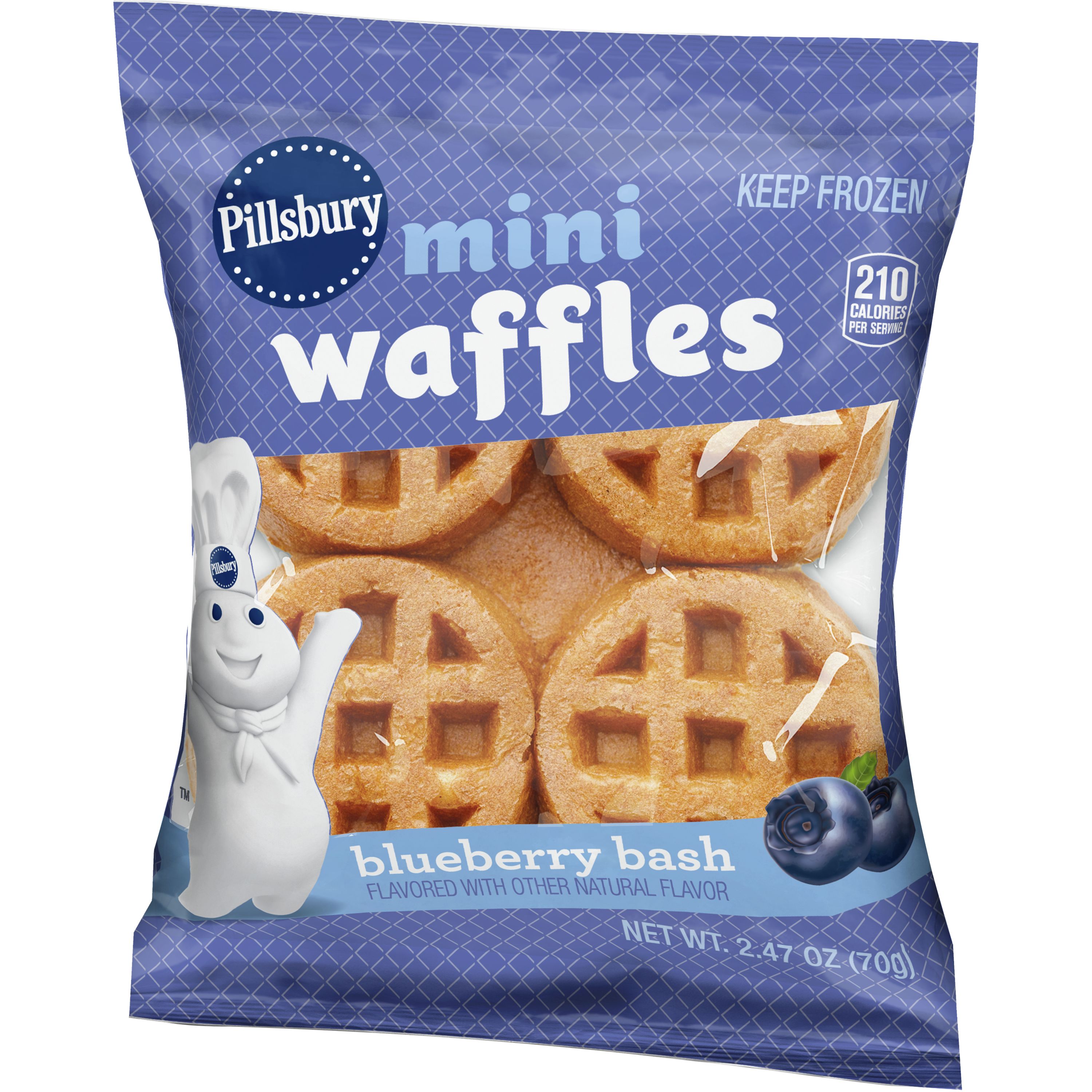 Pillsbury™ Frozen Mini Waffles Blueberry Bash™ 2.47 oz General Mills