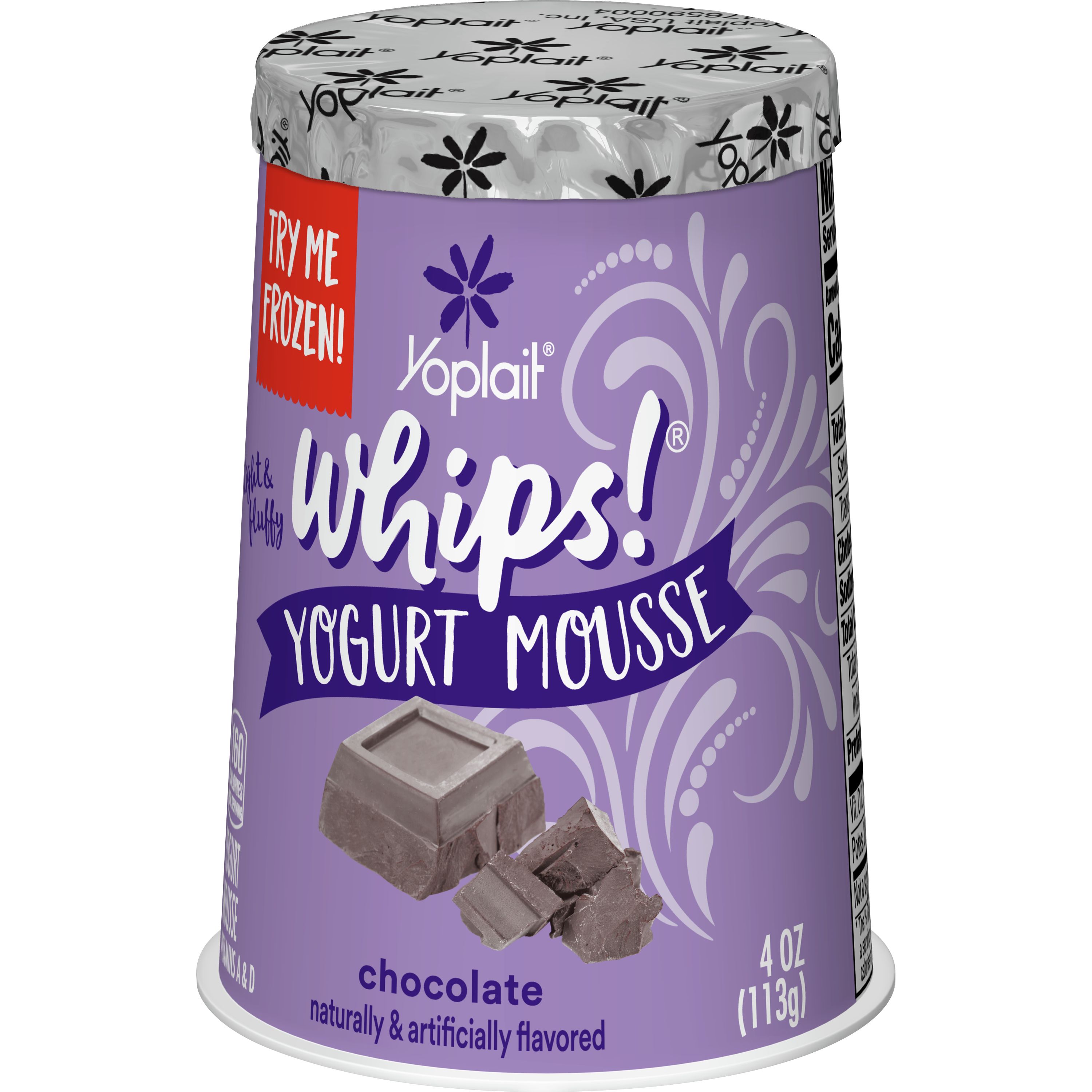 Yoplait® Whips!® Gluten Free Yogurt Mousse Single Serve Cup Chocolate 4