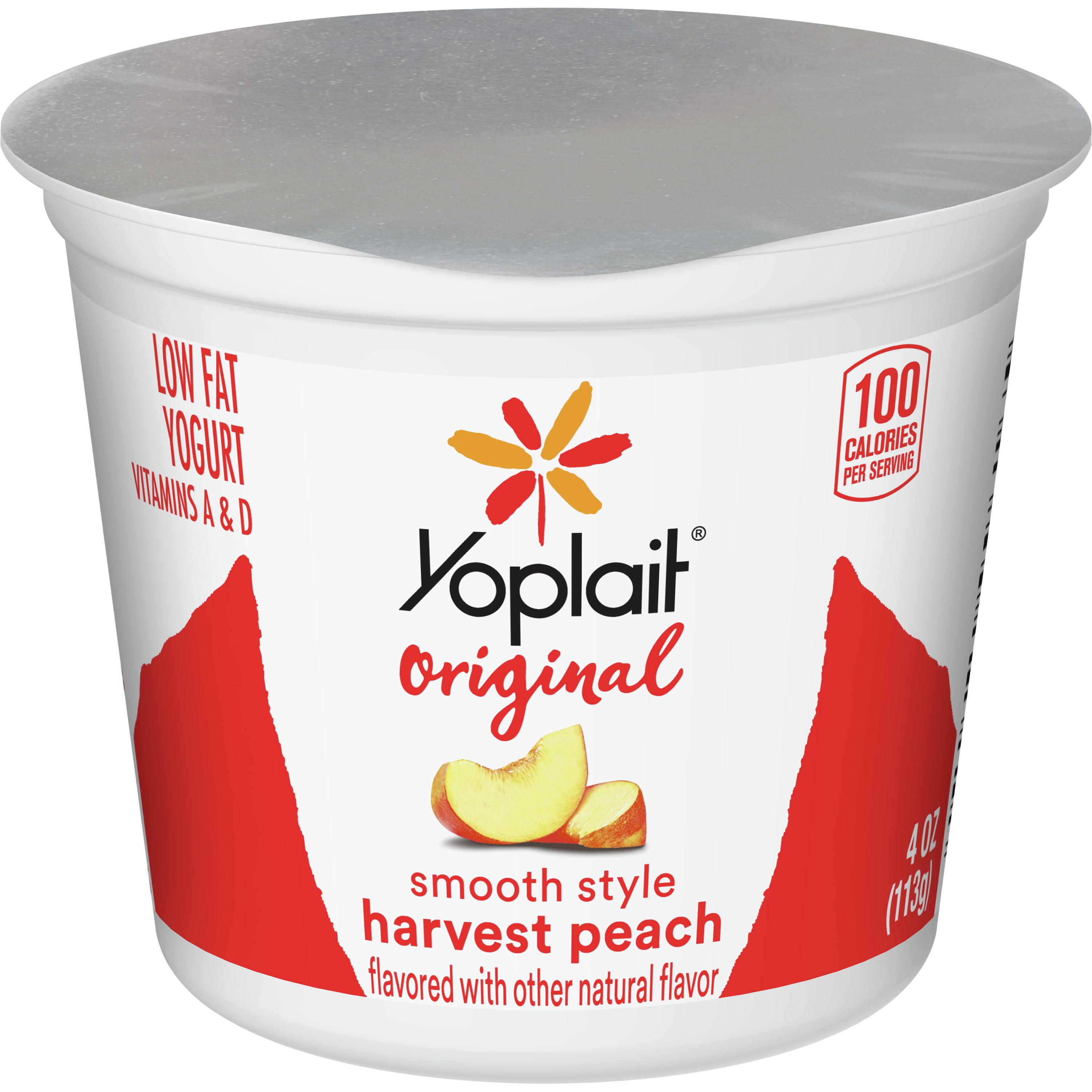 Yoplait® Original Yogurt Single Serve Variety Pack Raspberry Peach 4 oz
