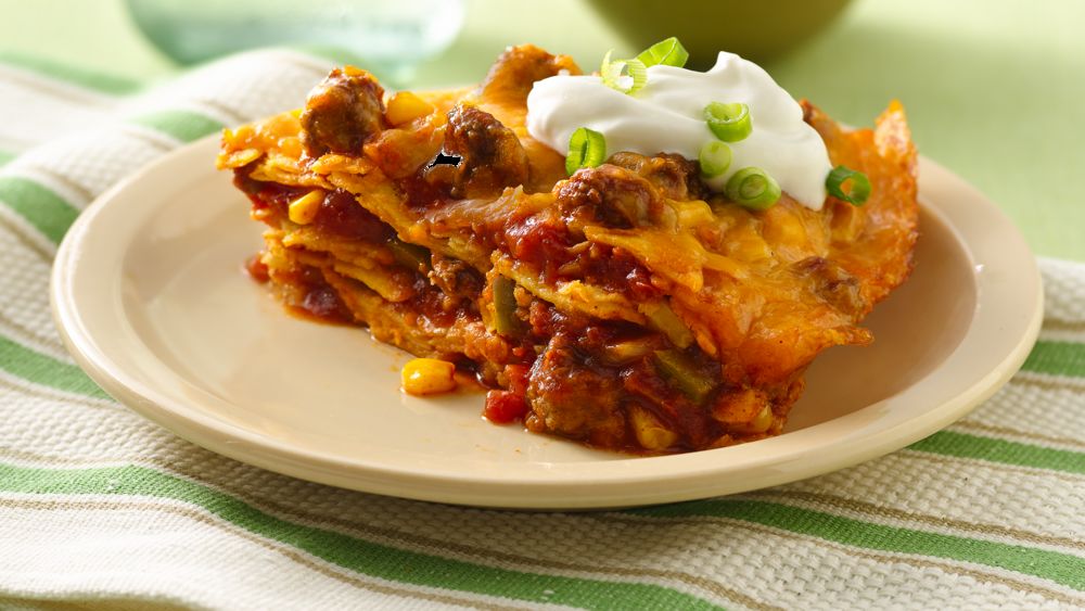 Beef Enchilada Stack recipe from