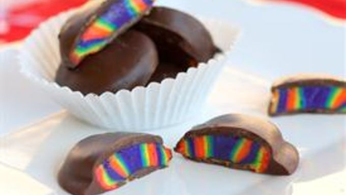 Rainbow Peppermint Patties