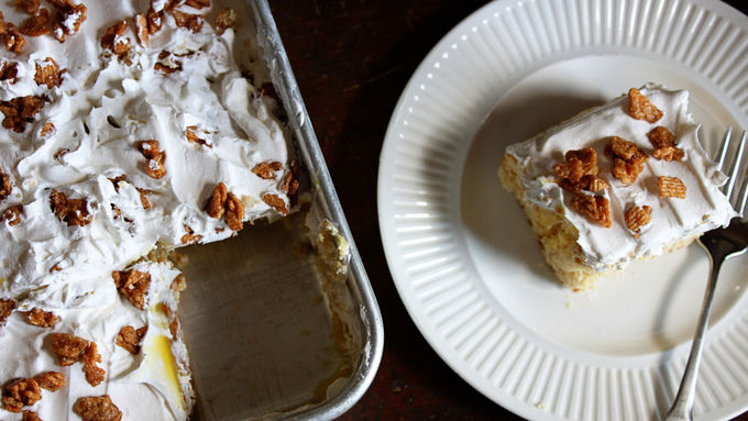 Cinnamon Toast Crunch® Poke Cake recipe from Tablespoon!