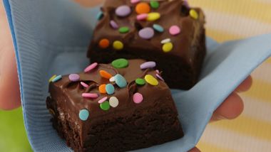 Candy-Sprinkled Frosted Brownies