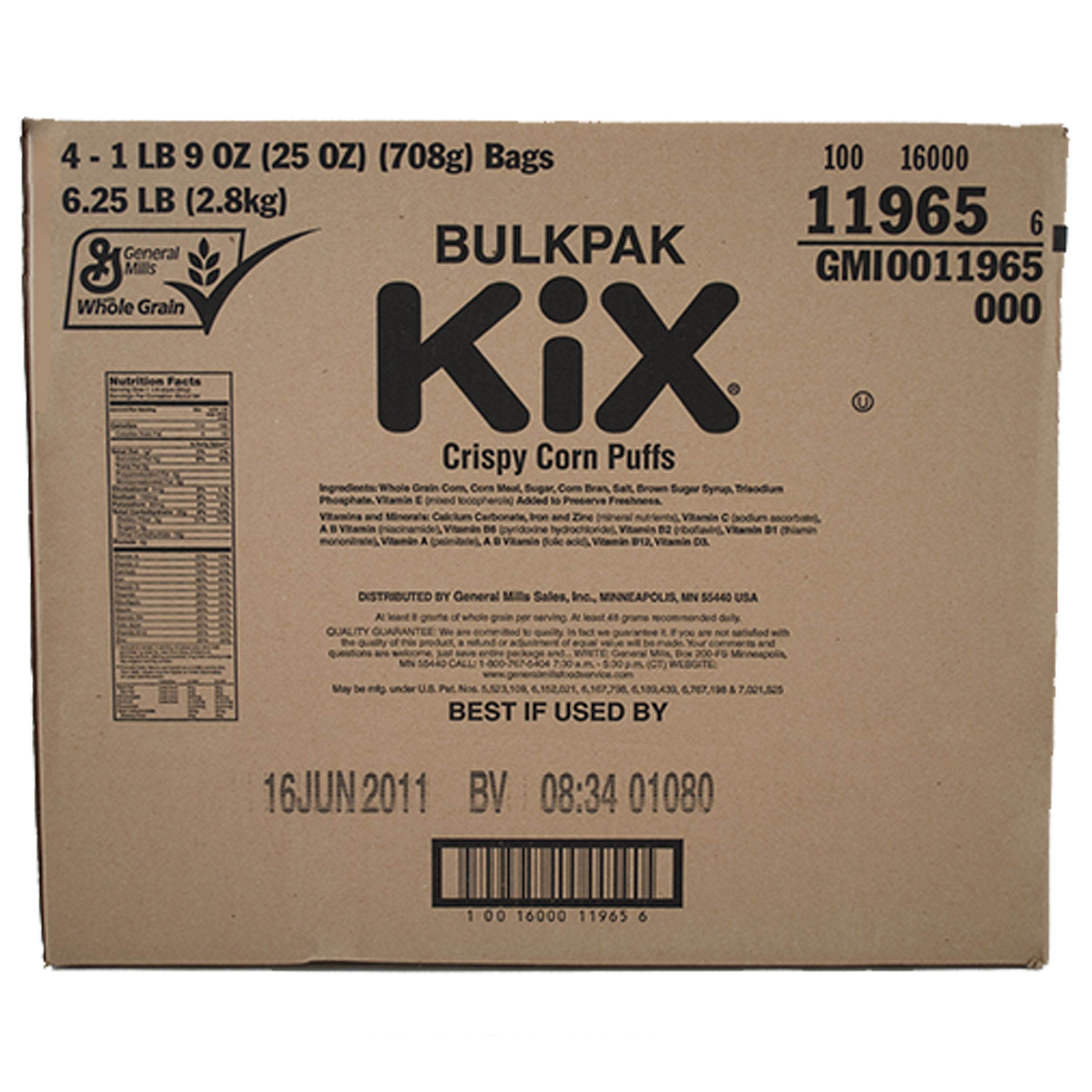 Kix™ Cereal Bulkpak 25 oz General Mills Convenience and Foodservice