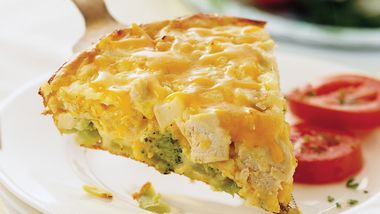 Impossibly Easy Chicken and Broccoli Pie