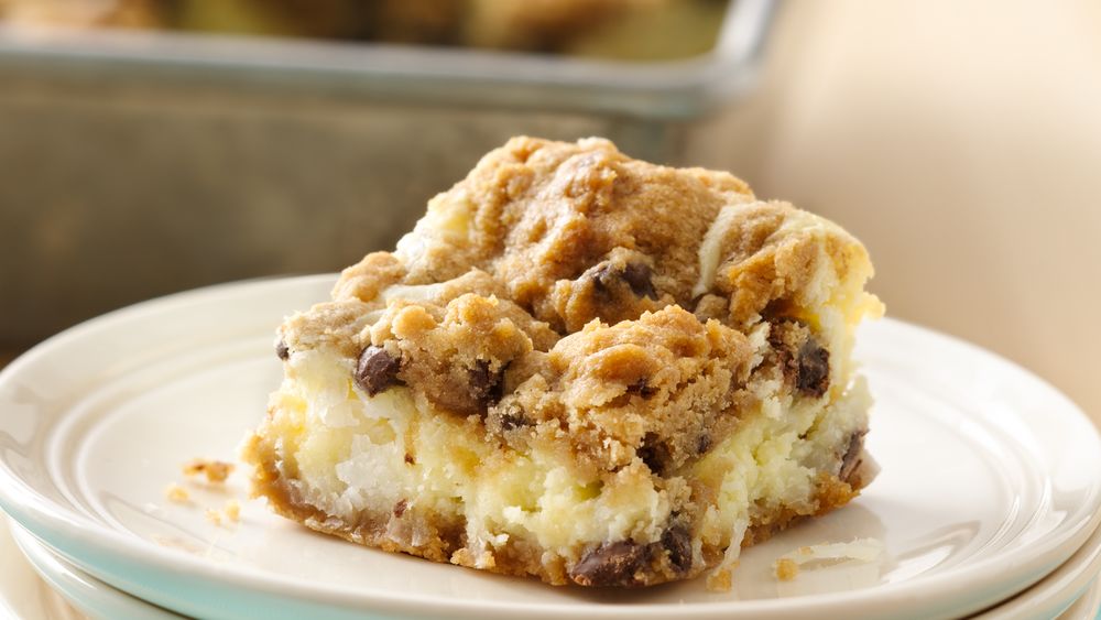 Chocolate Chip Cheesecake Bars (cookie dough tub) recipe from
