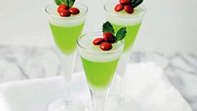 Mistletoe Jello Shots