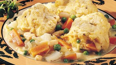 Vegetable Stew with Herb Dumplings