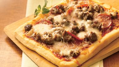 Double-Meat Personal Pizzas