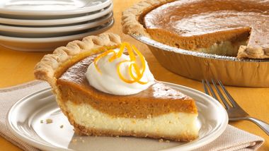 Layered Cream Cheese-Sweet Potato Pie