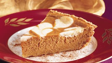 Pumpkin-Cream Cheese Pie with Cookie Crust