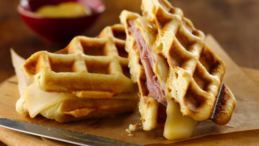 Grands!® Jr. Honey Ham Waffle Sandwiches recipe from