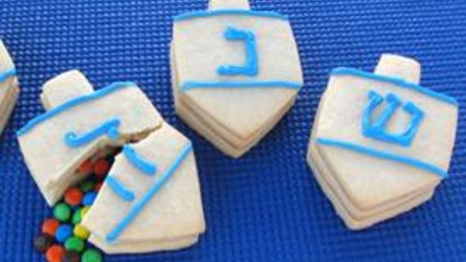 Dreidel Surprise Cookies