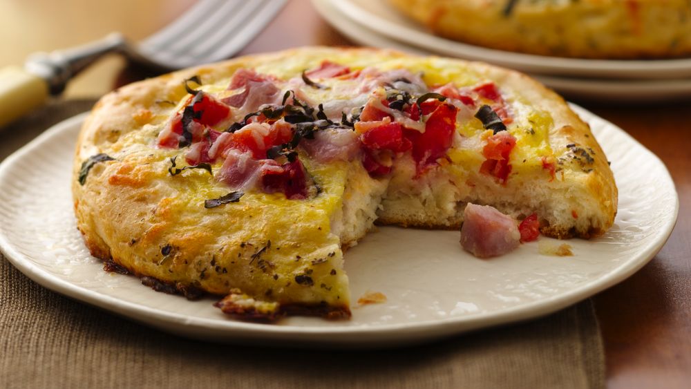 Ham and Eggs Frittata Biscuits recipe from