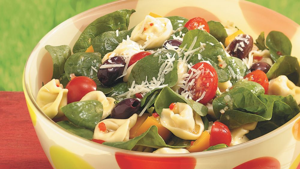 TortelliniSpinach Salad recipe from
