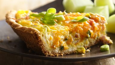 Ham, Pineapple and Cheddar Quiche