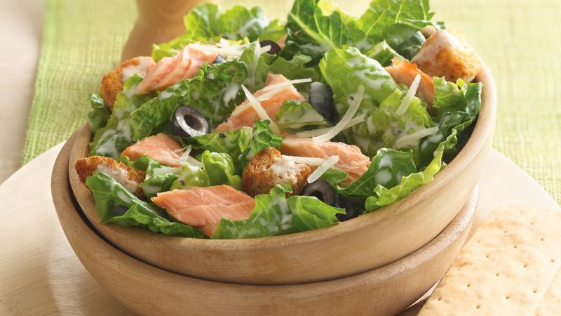 Grilled Salmon Caesar Salad Recipe From Betty Crocker