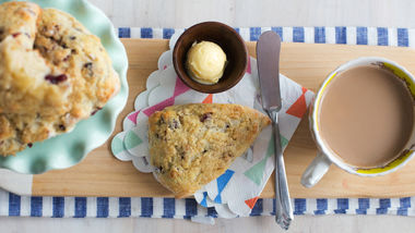 Cranberry-Walnut Greek Yogurt Scones