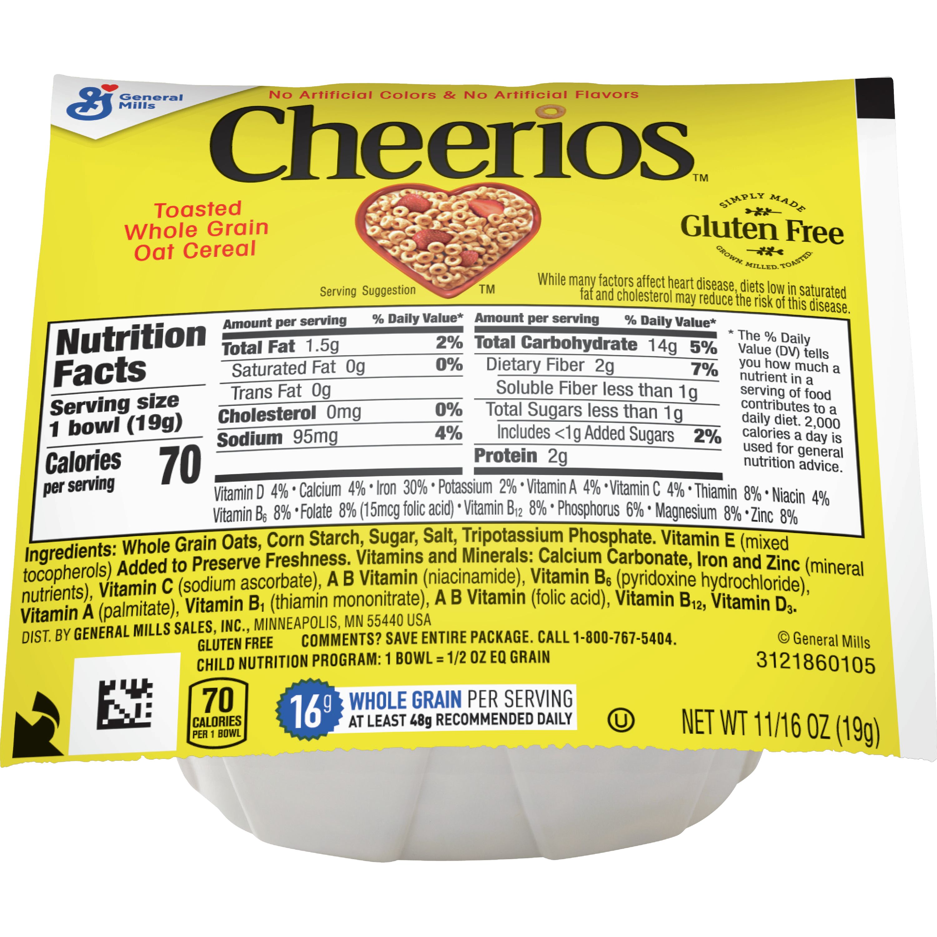 Cheerios™ Cereal Single Serve Bowlpak .68 oz General Mills