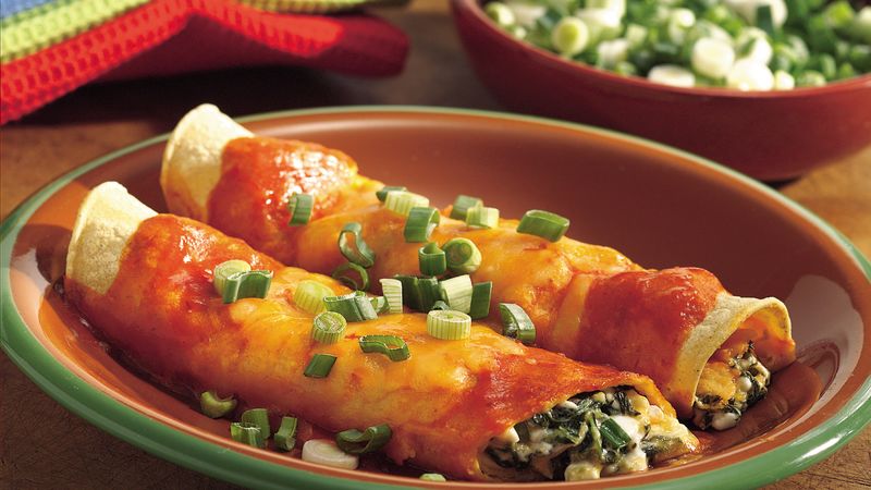 Creamy Spinach Enchiladas