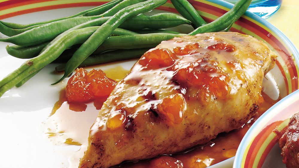 ApricotGlazed Chicken Breasts recipe from