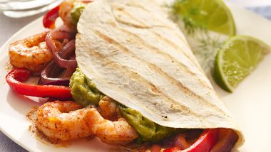 Grilled Shrimp Fajitas