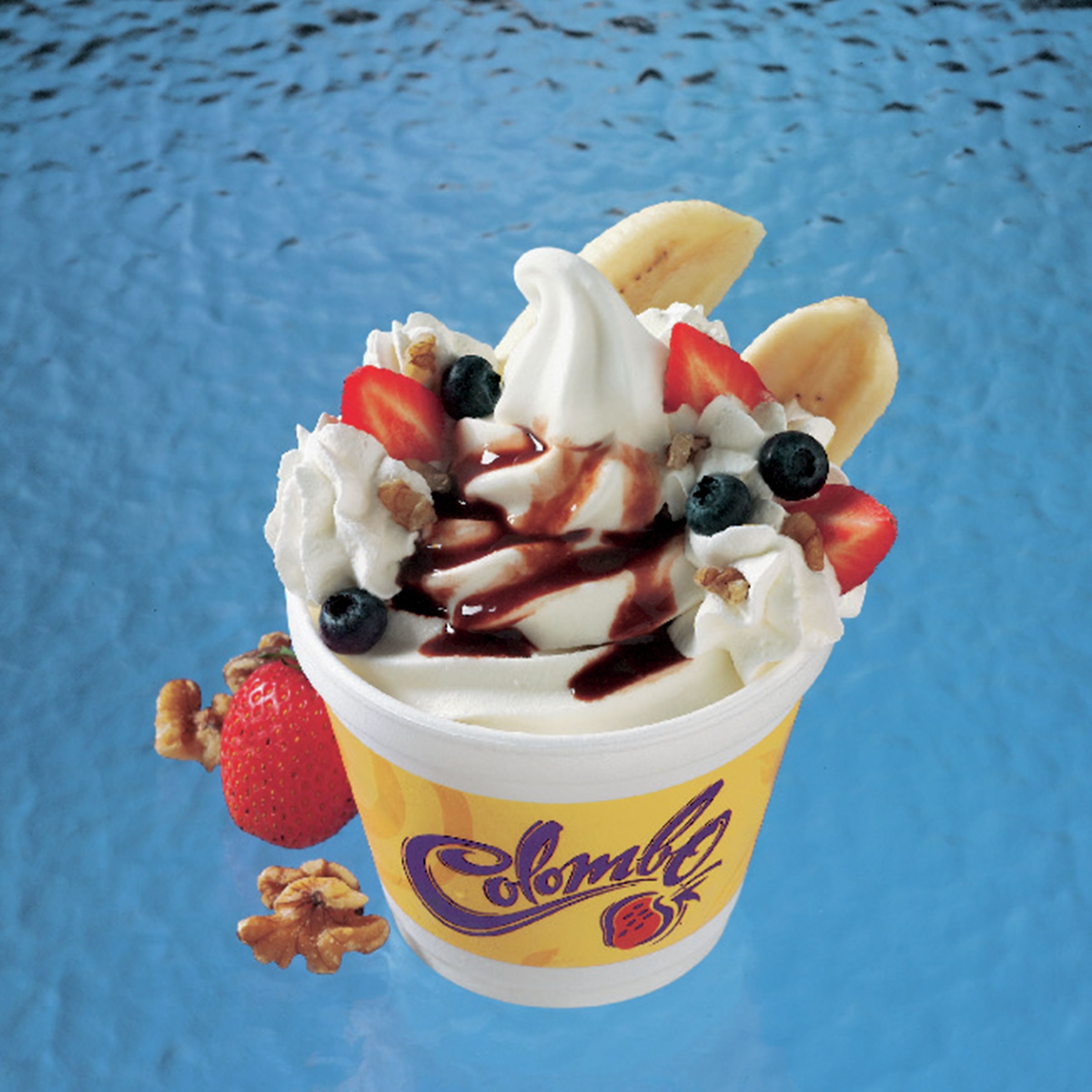 Colombo™ Frozen Yogurt Mix Bulk Soft Serve Fat Free Vanilla Bean 1 gal