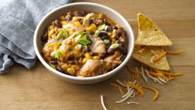 Slow-Cooker Cheesy Chicken Enchilada Chili