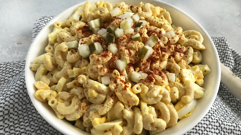 Deviled Egg Pasta Salad Recipe Bettycrocker Com