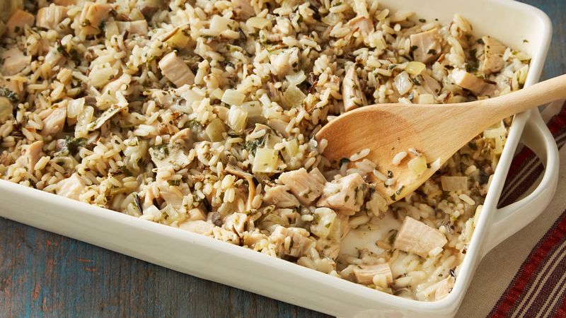 Wild Rice And Turkey Casserole Recipe Bettycrocker Com