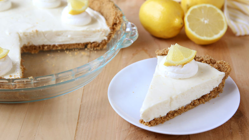 What is a recipe for no-bake lemon icebox pie?