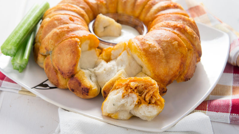 Buffalo Chicken Monkey Bread Recipe Pillsbury Com