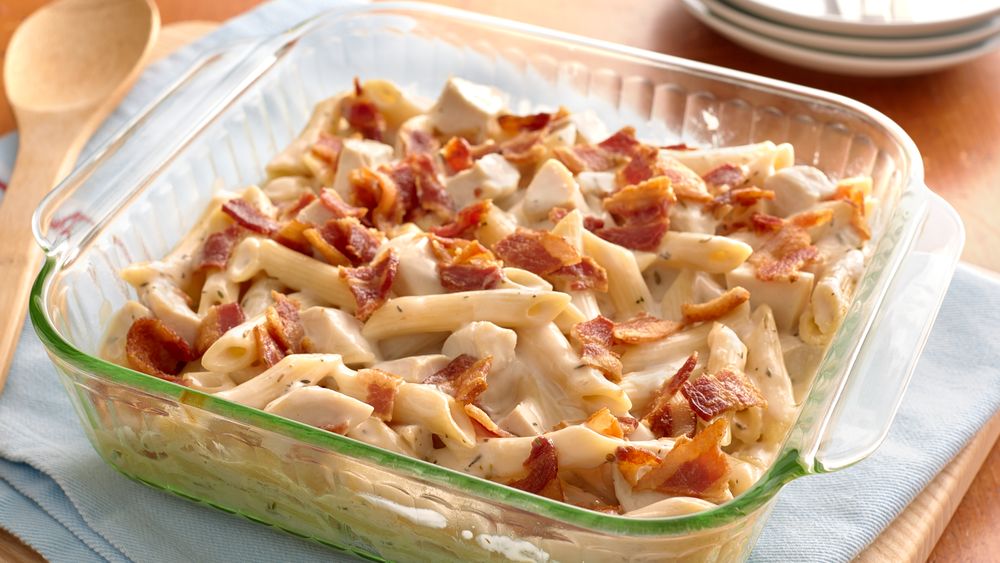 ChickenBacon Alfredo Penne Casserole Recipe