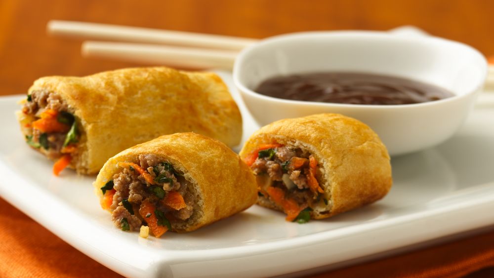 Thai Turkey Rolls with Peanut Sauce Recipe