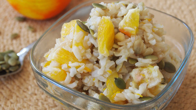 Gacha de Arroz Integral en Té de Jengibre