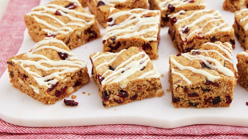 Oatmeal Cranberry White Chocolate Cookie Bars
