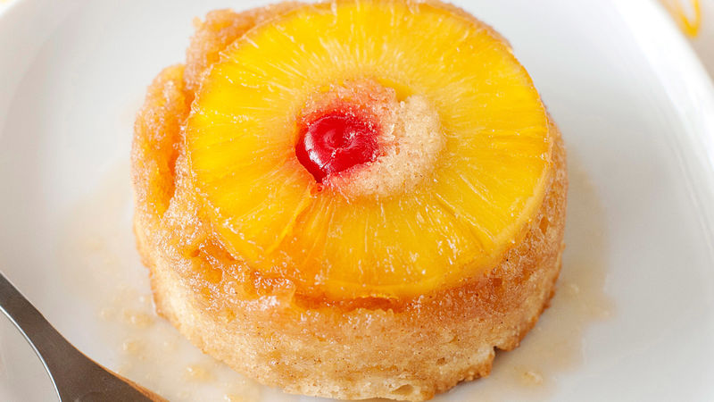 Boozy Mini Pineapple Upside Cakes