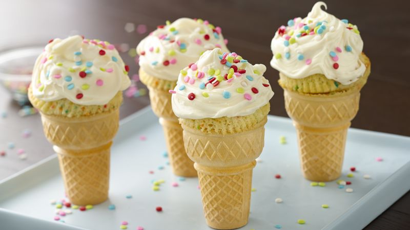 Ice Cream Cone Cakes Recipe Bettycrocker Com