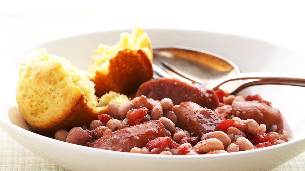 SlowCooker Italian Sausage and Beans Recipe