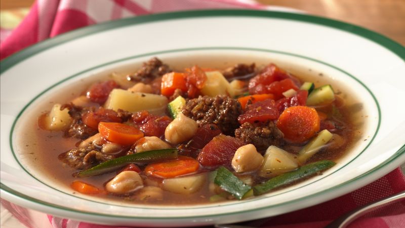 Slow Cooker Easy Italian Sausage Vegetable Soup Recipe Bettycrocker Com