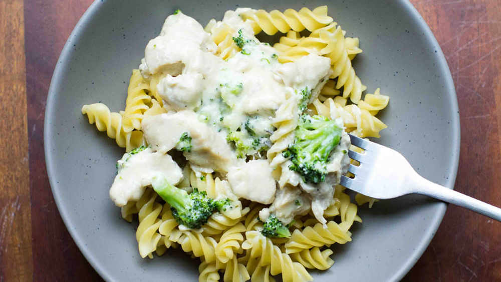 5Ingredient Broccoli Chicken Alfredo recipe from
