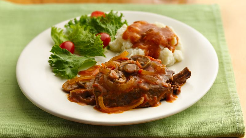 Slow Cooker Smothered Swiss Steak Recipe Pillsbury com
