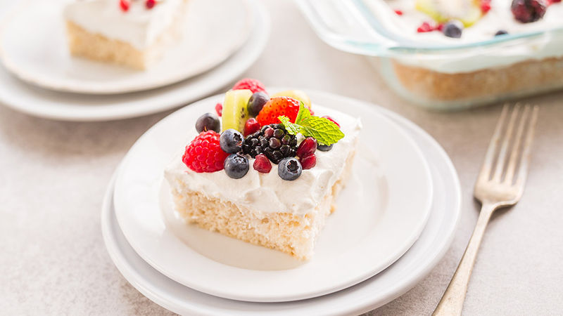 Skinny Tres Leches Poke Cake