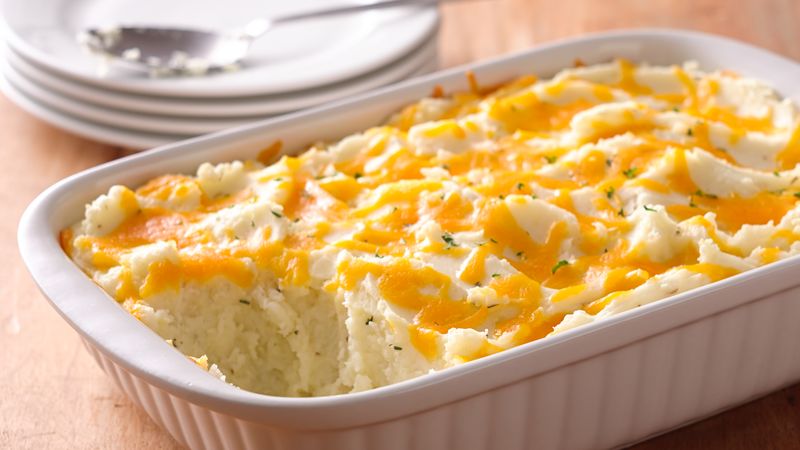 Two Cheese And Rosemary Mashed Potato Casserole Recipe Bettycrocker Com